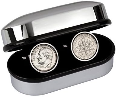 Cufflinks Rhodium Plated 1976 Birthday Genuine 1976 Mint US Coin Cufflinks
