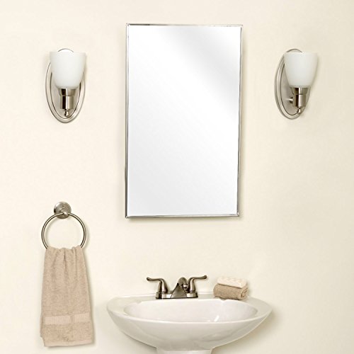 Zenith Products 105, Stainless Steel Framed Medicine Cabinet, 16 in x 26 in - Thumbnail 2