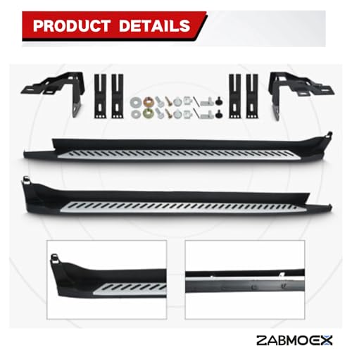 Estribos laterales de aluminio negro mate para BMW X5 F15 miniatura 7