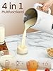 Nut Milk Maker Machine, FOHERE 35oz(1000ml) Automatic Soy Machine, for Plant-Based Milk, Soy, Oat, Almond, Coconut, Juice, Baby Food, 800W Almond Milk Maker with 12H Timer/Self-Cleaning (White)