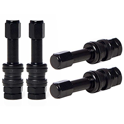 Circuit Performance VS48 Black Bolt-In Valve Stems 48mm (Set of 4)