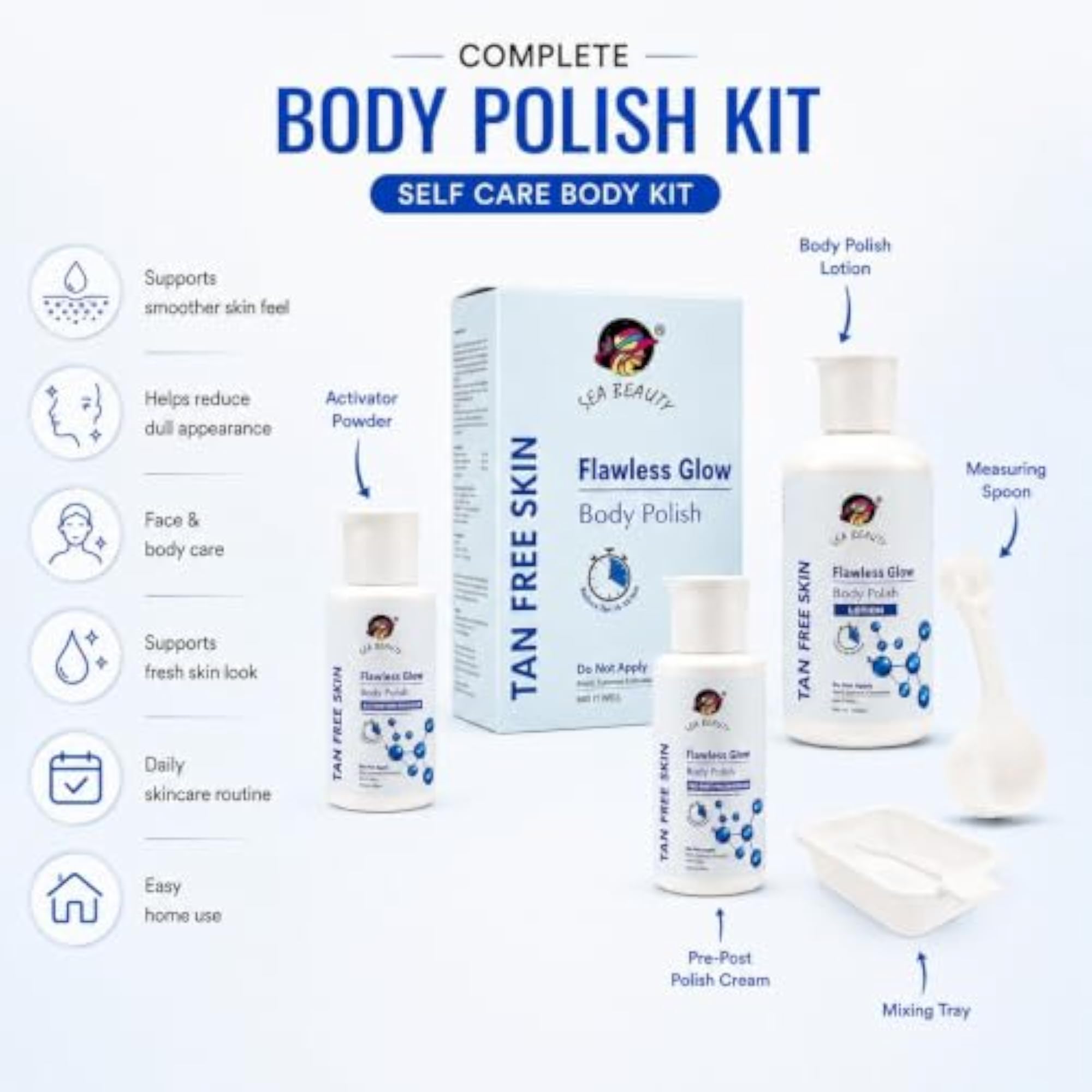 Flawless Glow Body Polish for Tan-Free Skin