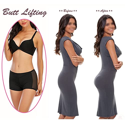 Image of Dulchany Women Butt Lifter Shapewear Hip Enhancer Control Panties | Seamless Butt Lifter Boy Shorts Booty Lifting Underwear for Women