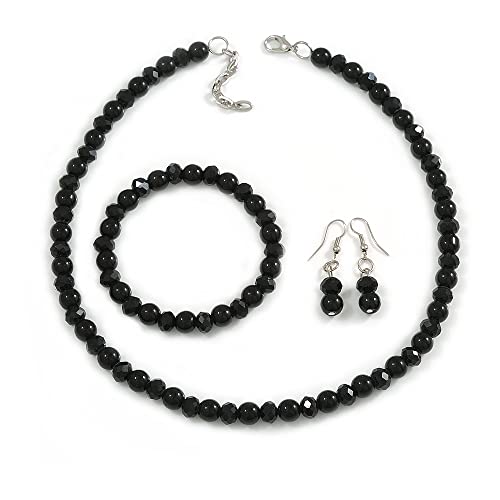 Juego de collar de perlas negras Avalaya para solucionar la falta de accesorios a juego