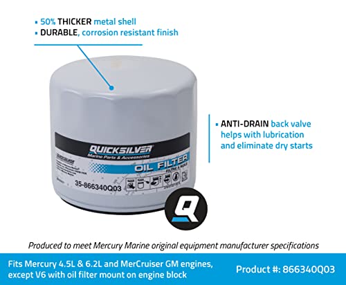 Image of Quicksilver 866340Q03 Oil Filter for