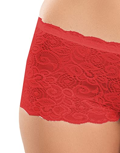 Image of FIMS - Fashion is my style Cotton Lycra Net Boy Short Panty for Womens, Mid Rise, Satin, Hipster Panties, Daily Use, Back and Front Coverage, Brief, See Main Image to Check How Many Panty You Will Get