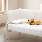 Casa da Laura - Chichonera de Cuna Lunares Gris - Maxi Cuna de 70 x 140 cm - 100% Algodón - 300 gr./m2 - Estampado Lunares - Fabricado en Portugal