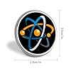 Atom Science Round Lapel Pin Button Brooch Pins Badge for Clothing Jewelry Accessories #1