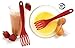 Norpro Grip EZ Fiskie Red Santoprene Combination Fork and Whisk