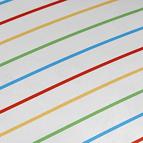 Bedlam, Rainbow Striped Bed Sheet, Single Fitted Sheet (190 x 90 x 28cm), Rainbow Bedding - Image 2