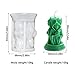 Cestony 3D Three Goddesses Pregnant Woman Old Woman Shape Candle Silicone Molds for DIY Candle Resin Pillar Aromatherapy Candles Wax Soap Flower Specimen Clay Craft Desk Decor Making Tools (B)