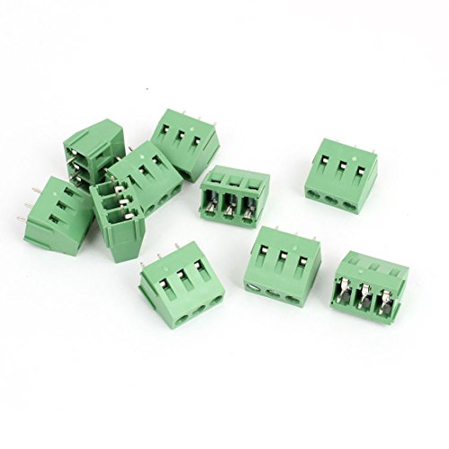 Aexit 10 pcs conector terminal PCB 300V 10A 3 pines miniatura 1