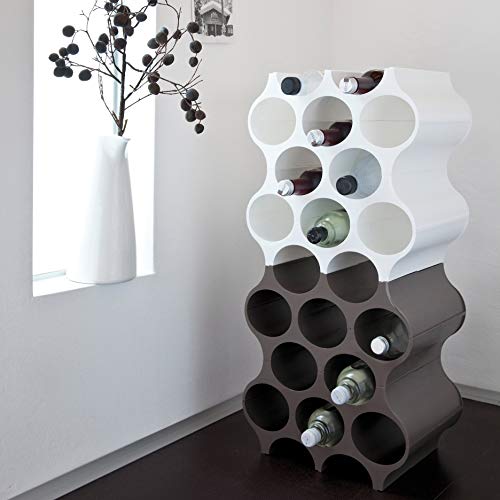 Koziol Portabottiglie modulare nero, plastica