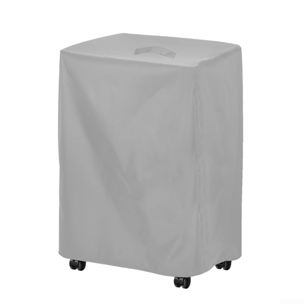 Sichere Passform Aktenvernichter-Abdeckung, um das Anheben bei Wind zu verhindern und gleichzeitig die Ausrüstung vor Staubansammlungen zu schützen (grau)