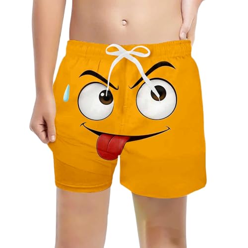 Maillot de bain garçon avec boxer doublure compression pour piscine et sport