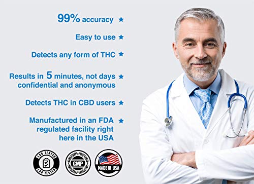 5 Pack - Drugexam Highly Sensitive Marijuana Thc 20 Ng/Ml Single Panel Drug Test Kit - Marijuana Drug Test With 20 Ng/Ml Cutoff Level For Detecting Any Form Of Thc In Urine Up To 45 Days (5) #TOP3