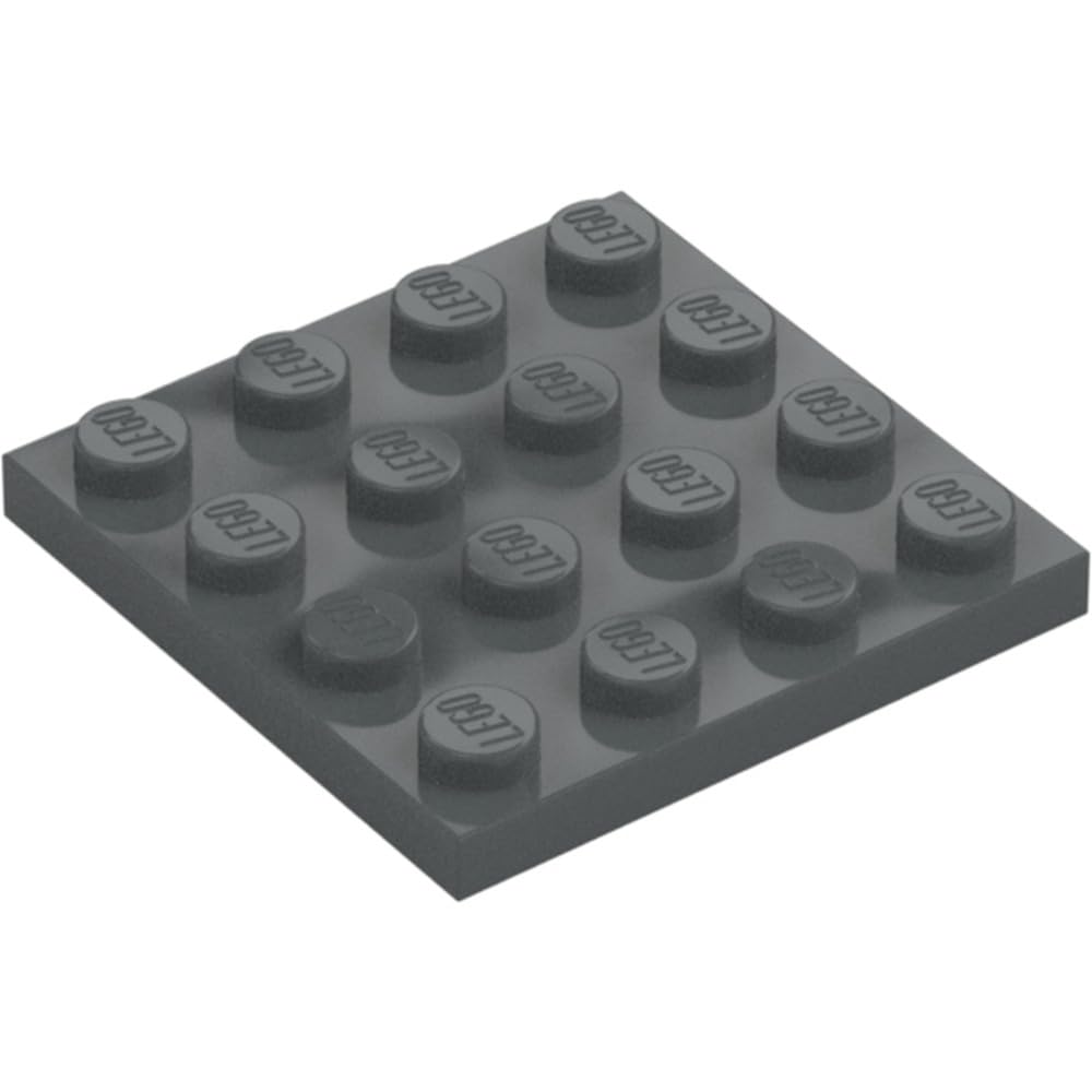 LEGO Plate 4 x 4, Part 3031, Multiple Colours Available (Dark Bluish Gray, 5, count)