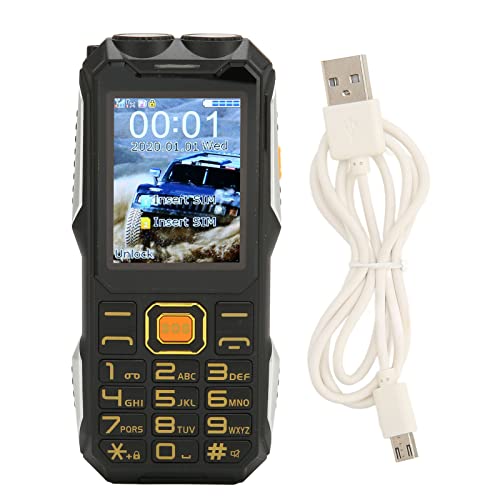 Multifunktionell 2G Mobil för Seniorer med 16800mAh Batteri - Svart