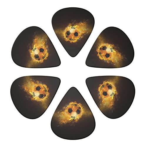 Jeu de 6 médiators de guitare de football de football pour guitare acoustique, guitare électrique, basse, ukulélé – fin… - Les Beatles, Paul McCartney, John Lennon, RIngo Starr, George Harrison Jeu de 6 médiators de guitare de football de football pour guitare acoustique, guitare électrique, basse, ukulélé - fin… – Image 5