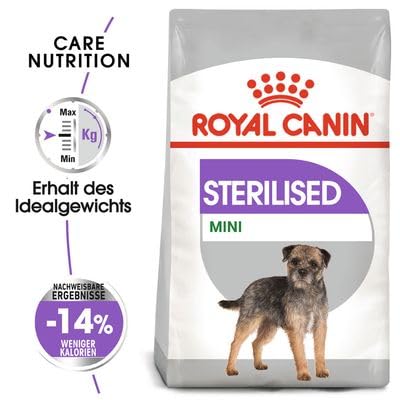 Royal Canin Mini Sterilizzato per Cani Sterilizzati di Piccola Taglia (fino a 10 kg) a partire dai 10 Mesi, Controllo del Peso, 7.5 kg
