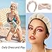 VELSCRUN 6 Pack Spa Headband, Makeup Headband, Face Wash Headbands, Skincare Headbands, Brown Sponge Hair Band Bow Tie Spa Head Band for Washing Face Wristband Set Hair Accessories for Women