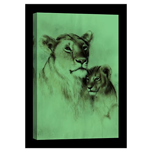 Peinture canvas animaux DCA076-2 luminescente grand format 80 x 120 cm - 2