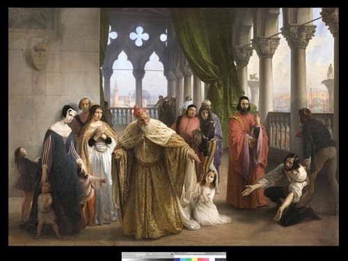 Pinturas Famosas the Last Meeting Jacopo Foscari lienzo Francesco Hayez 60x90