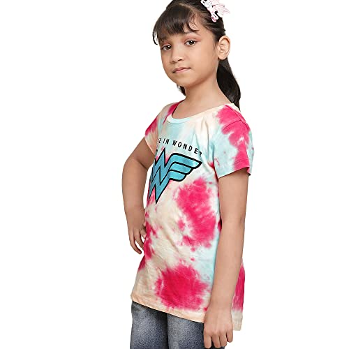 Image of Kidsville Girl's Printed Regular Fit T-Shirt