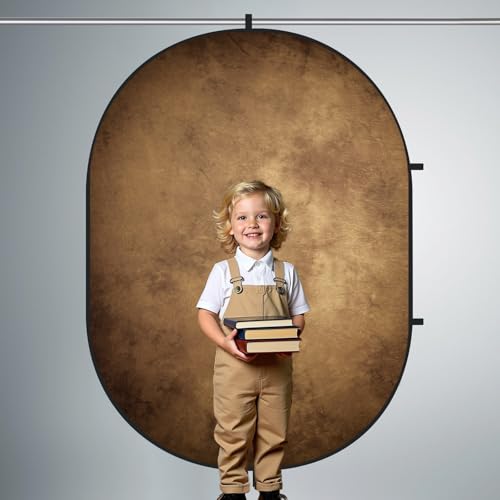 Kate fondo fotográfico plegable 5x6.5ft gris marrón miniatura 6