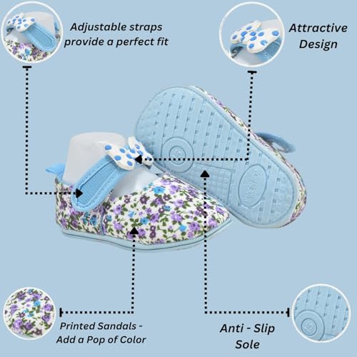 Image of Star Fish Baby Boys & Girls 3 TO 12 Months Skin Friendly Soft sole Comfortable & Breathable Booties