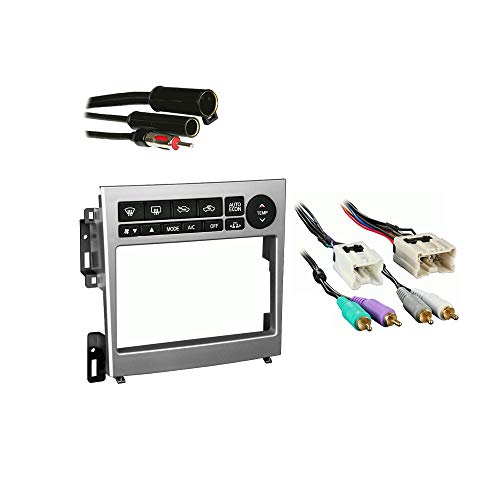 Harmony Audio Compatible with Infiniti G35 Coupe 2005 2006 2007 Double DIN Stereo Harness Radio Install Dash Kit Package