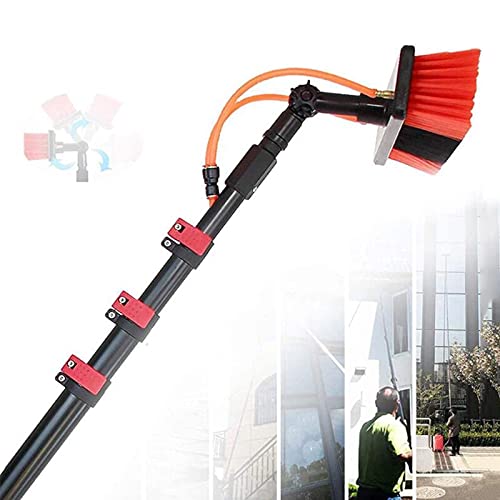 Nettoyage de vitres télescopique brosse eau rotative manche long rétractable haute pression