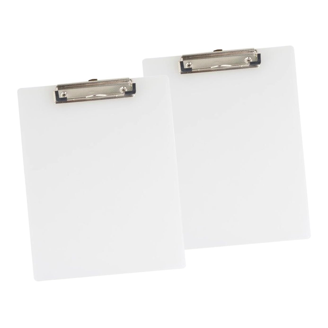 A4-klemmbrett 10 Stück aus Kunststoff, Weiß, Ergonomisch | Transparente Dokumentenmappe, Papiermappen für Dokumente, Einschulung Deko