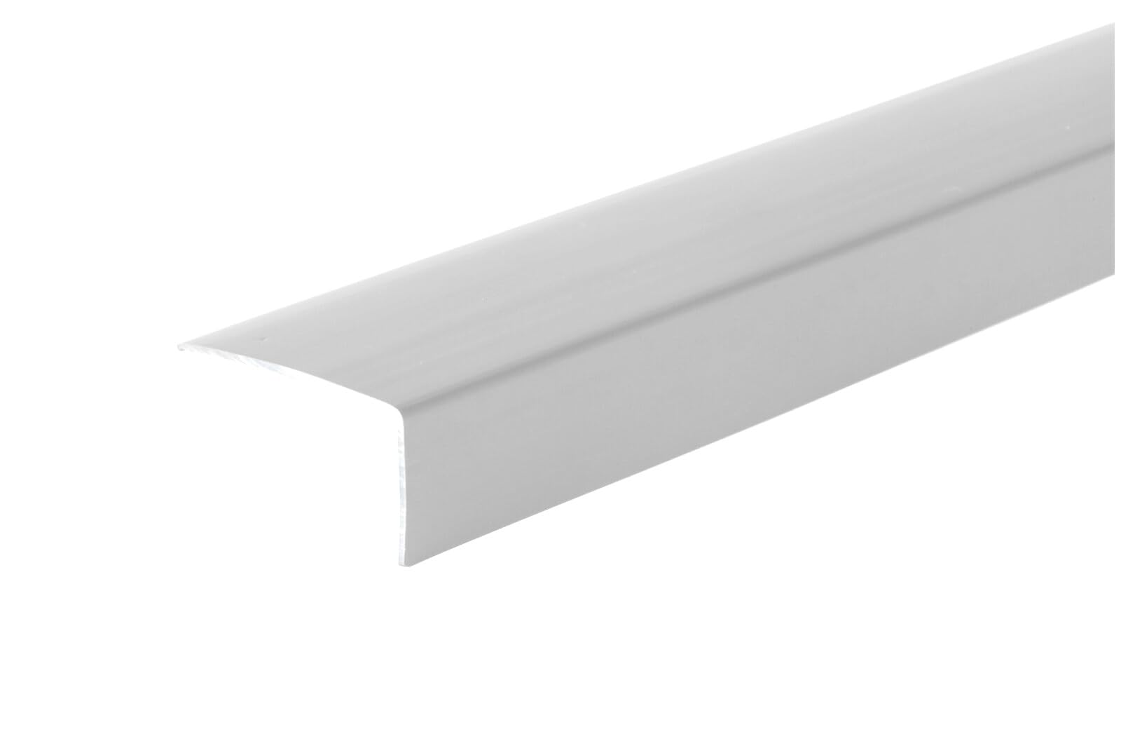UNEQUAL Light Grey 2.5 Meter (98.42inch) Plastic PVC Corner 90° Angle Wall Corner Guard Edge Protector TMW Profiles (40x20 mm)