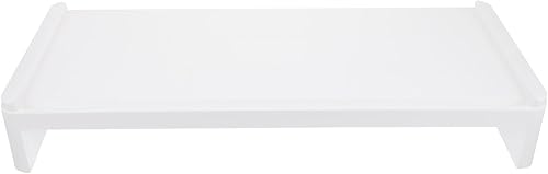 NOLITOY Plastic Computer Monitor Stand Riser with Elevated Design for Cervical Spine Protection Desktop Rack for Office Home School Use High-grade