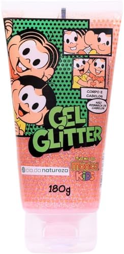 Cia. da Natureza, Gel Gliter Infantil, Para corpo e Cabelos, Turm...