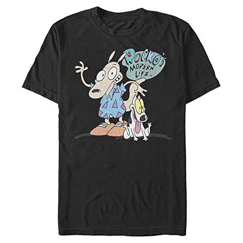 T-shirt Rocko's Modern Life Nickelodeon noir homme grande taille 4XL