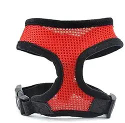 Coleira Peitoral Para Cães E Gatos Ajustável Colete Pet Animais De Pequeno Porte Respirável Para Passeios Tranquilos Sem Estresse Na Cor Vermelha Tamanho PP ao GG (P)