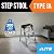 Lite-On 2' Aluminum Step Stool Ladder, 300-Pound Capacity, Type IA, LP-2011-02