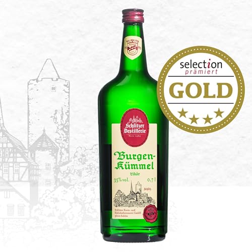 Schlitzer Burgen Kümmel Likör – Aromatische Spezialität mit feiner Kümmelnote (38% Vol.), 0,7L