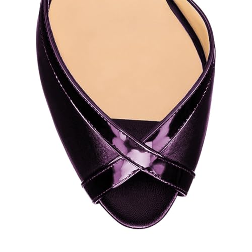 FOWT Fashion V-Cut Platform Peep Toe Stiletto Silver Womens Heeled Sandals Sexy Pointed Toe Buckle Strap 6 IN Super High Heels Elegant Dress Party Pumps Shoes, US Size 4-11 M3