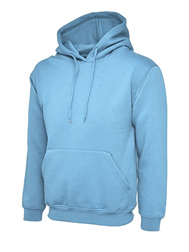 Uneek - Sudadera con capucha para hombre (22 colores), azul celeste, L