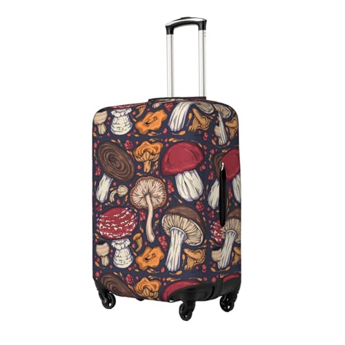 Forest Wild Mushroom Luggage Cover Protector Anti-Scratch Washable Fits 18-32 Inch Luggage-Small2