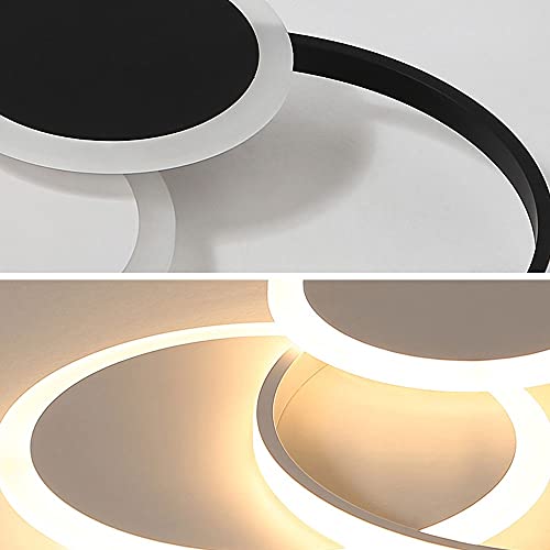 Plafonnier LED dimmable 39W télécommande contre fatigue visuelle - 7