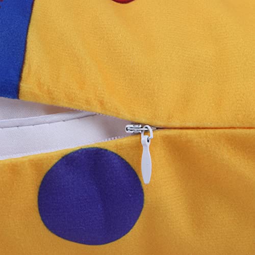 Bonhause Pop Art Throw Pillow Covers 18 X 18 Inch Set Of 4 Lips Polka Dots Funky Decorative Pillow Cases Soft Velvet Cushion Covers For Sofa Couch Car Bed Home Decor #TOP3