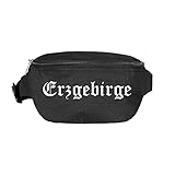 trailpark klinovec downhill Handwäsche Erzgebirge Bauchtasche - Altdeutsch Bedruckt - Gürteltasche Hipbag Schwarz