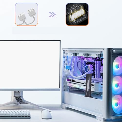 Soporte Ajustable RGB para Tarjeta Gráfica con Base Magnética miniatura 2