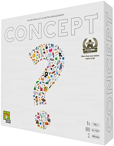 Concept Party Game | Award-Winning Board Game | Team-Based Guessing | Fun Family Game for Adults and Kids | Ages 10+ | 4-12 Players | Average Playtime 40 Minutes | Made by Repos Production