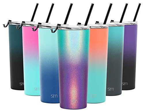 Simple Modern 24oz Classic Tumbler Travel Mug with Clear Flip Lid & Straw