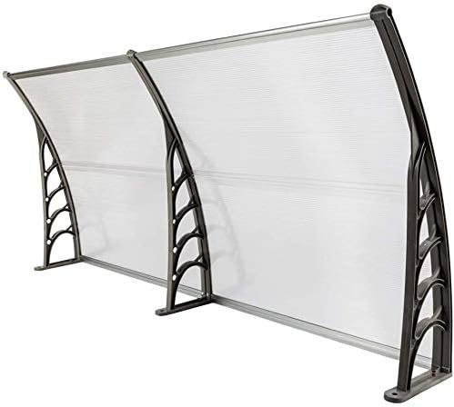 Miniatura 4 de Toldo para ventana de puerta de patio, 40 x 80 pulgadas, cubierta hueca para ventana de puerta delantera, cubierta de lluvia para exteriores, aleros